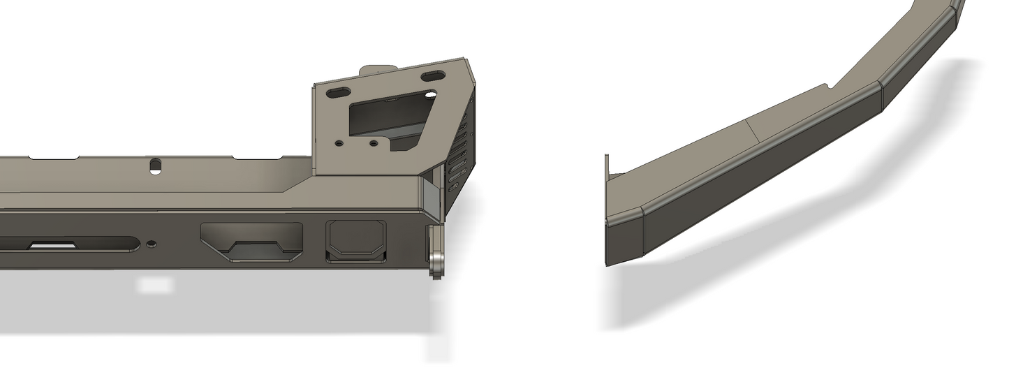 GX550 LOW CUT FRONT WINCH BUMPER.