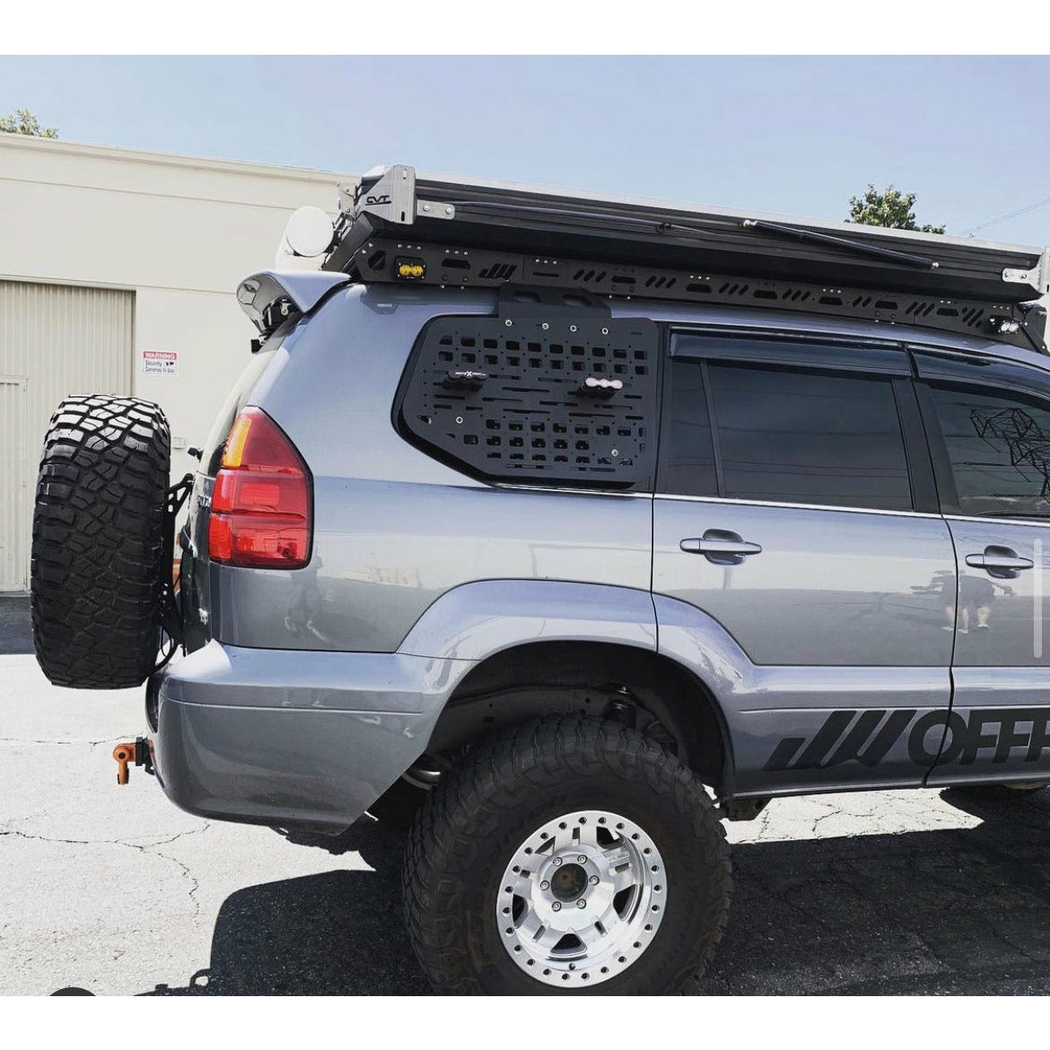 GX470 Tire Carrier 3.5" Bundle 2 - Center Camera Plate w/ DIY PLATE