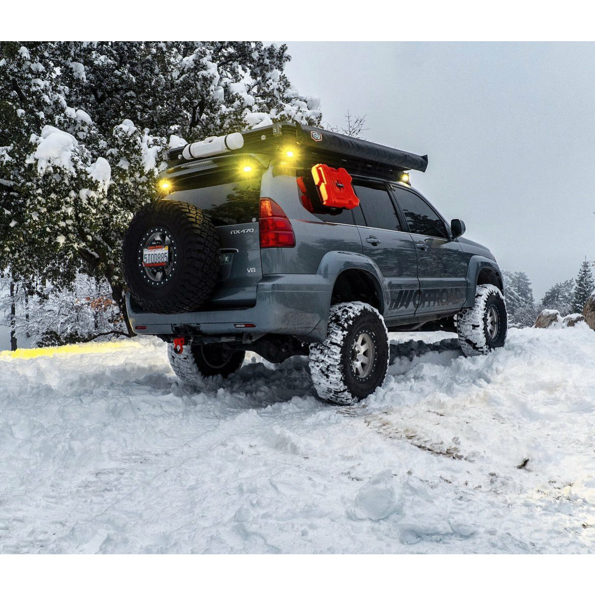 GX470 Tire Carrier 3.5" Bundle 1 - Center License Plate mount