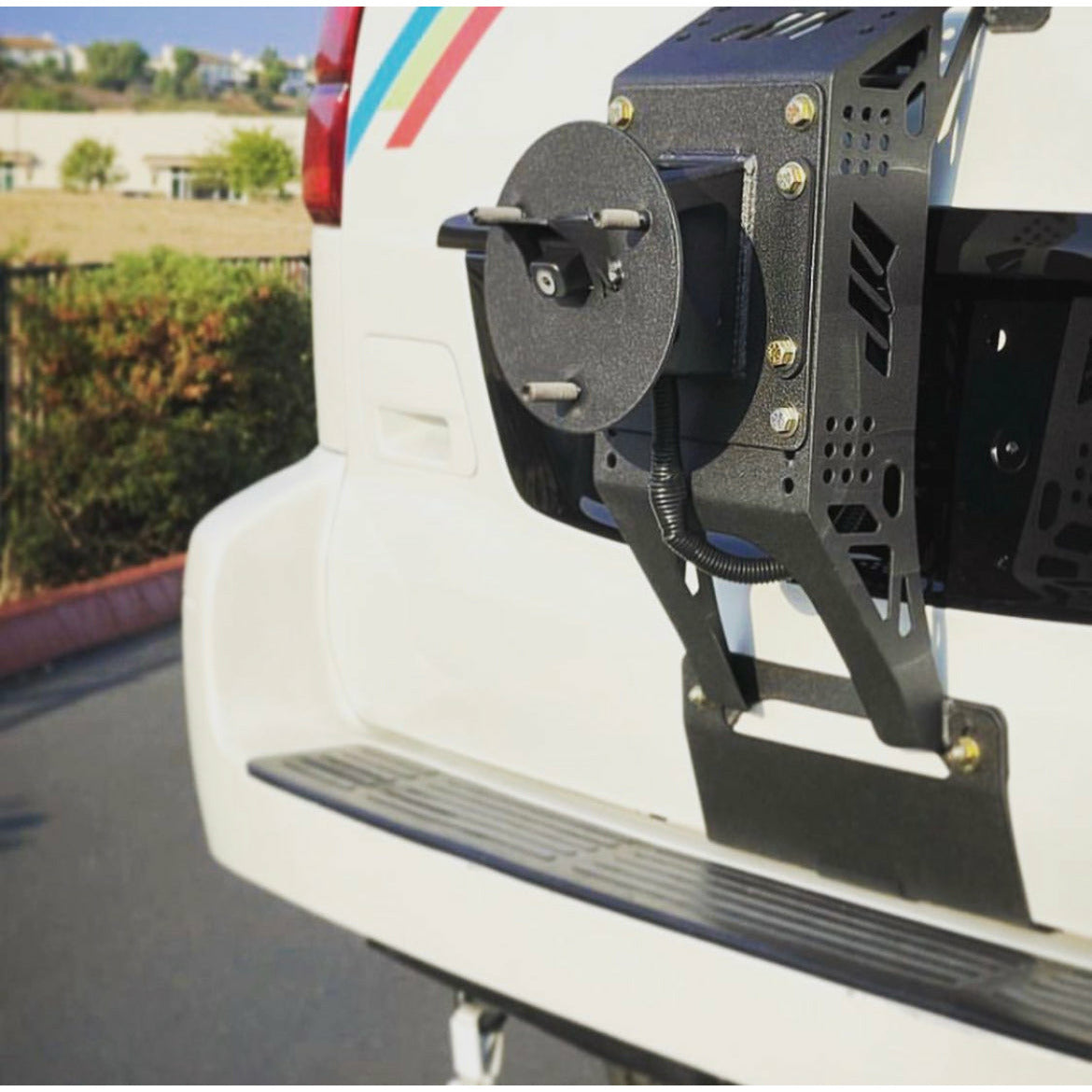 GX470 Tire Carrier 3.5" Bundle 2 - Center Camera Plate w/ DIY PLATE