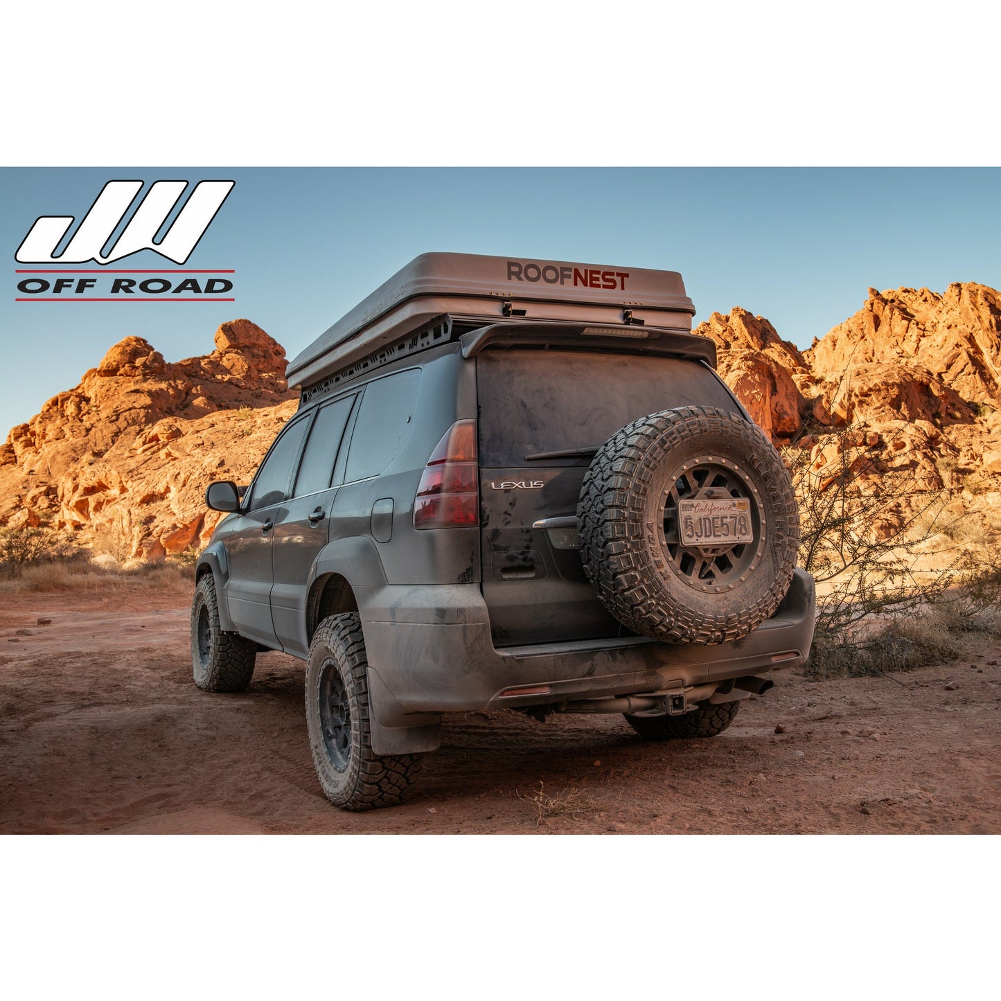 Lexus GX470 Tire Carrier 2.5" Bundle 1 - Center License Plate mount