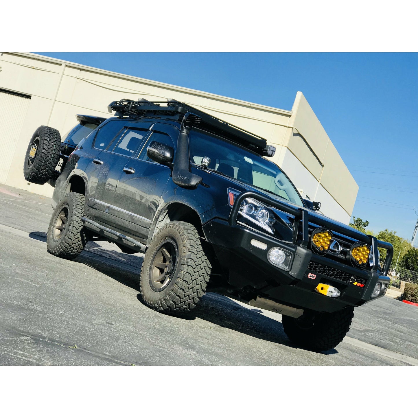 Lexus - GX460 Tire Carrier 3.5" Bundle 2 (Center License Plate Mount)