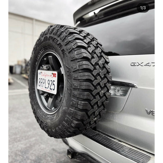 GX470 Tire Carrier 3.5" Bundle 1 - Center License Plate mount
